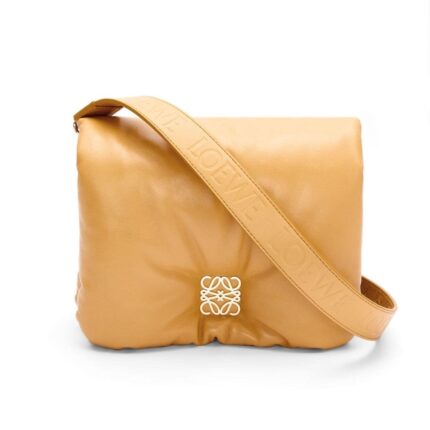LOEWE GOYA PUFFER BAG IN SHINY LAMBSKIN