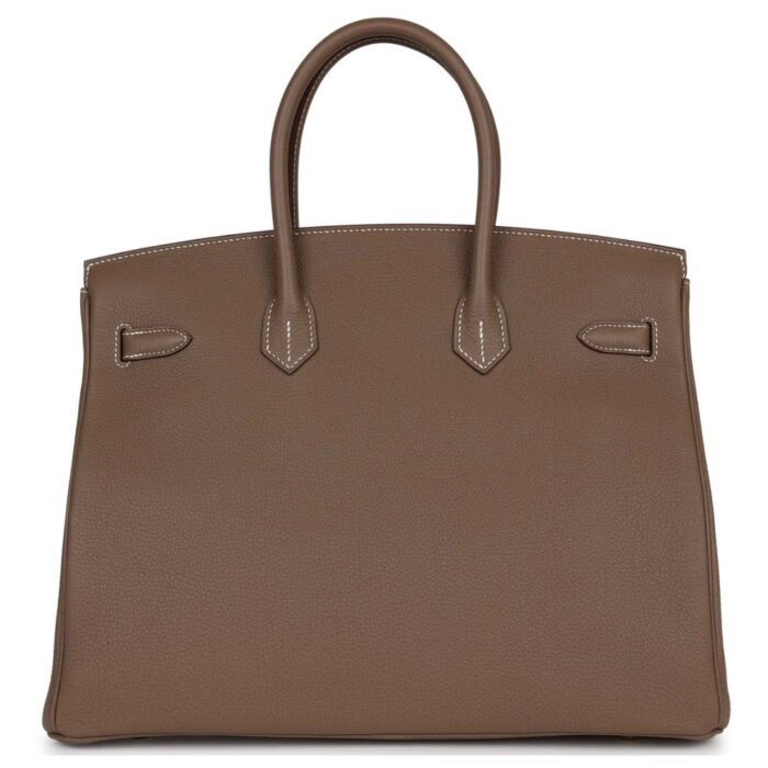HERMÈS BIRKIN 35 ETOUPE TOGO GOLD HARDWARE