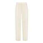 FENDI LONG JEANS WHITE FF DENIM PANTS