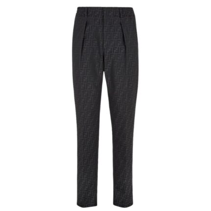 FENDI BLACK FABRIC PANTS