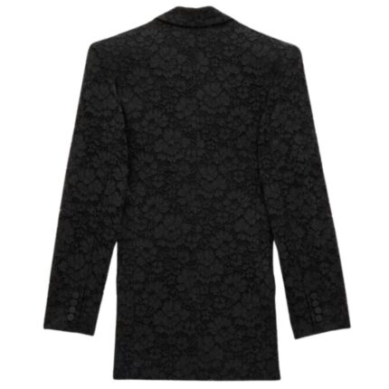 SAINT LAURENT TUXEDO JACKET IN GUIPURE