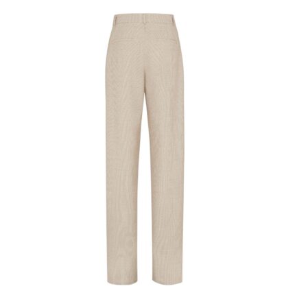 FENDI PANTS MICRO-CHECK WOOL
