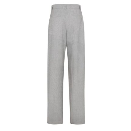 FENDI PANTS MICRO-CHECK WOOL