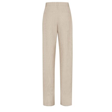 FENDI PANTS MICRO-CHECK WOOL