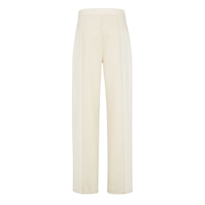 FENDI LONG JEANS WHITE FF DENIM PANTS