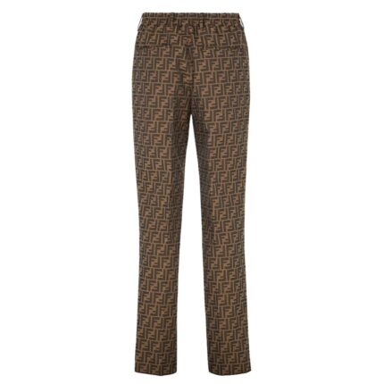 FENDI BLACK FABRIC PANTS