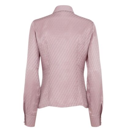 FENDI MAUVE PINK FF SILK SHIRT