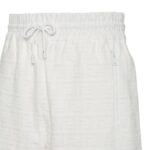 FENDI BERMUDAS SHORT PANTS IN WHITE FF COTTON