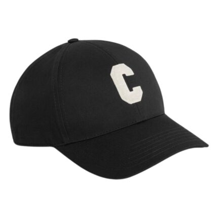 CELINE INITIAL BASEBALL CAP IN COTTON WHITE