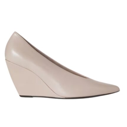 LORO PIANA VIOLA HIGH WEDGE PUMP PINK NOUVEAU