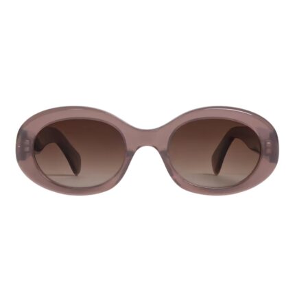 CELINE TRIOMPHE 01 SUNGLASSES IN ACETATE BLACK-BLACK