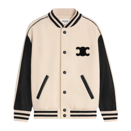CELINE TRIOMPHE TEDDY JACKET IN TEXTURED WOOL