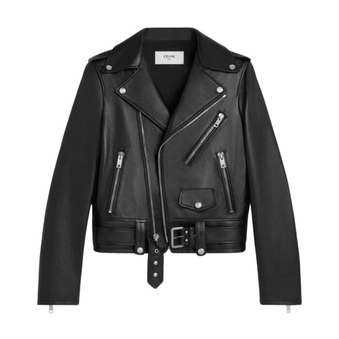 CELINE CLASSIC BIKER JACKET IN SOFT LAMBSKIN