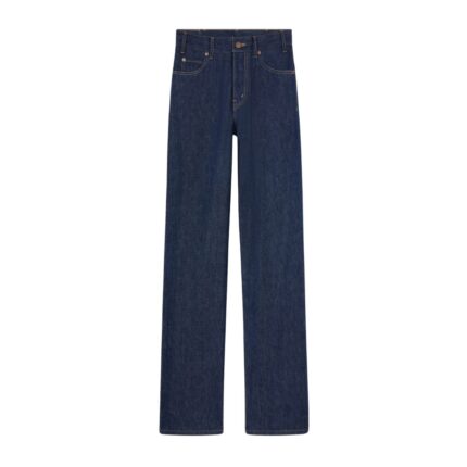 CELINE KITTY JEANS IN RAW WASH DENIM
