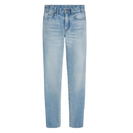 CELINE TESS JEANS IN BLUE ECLIPSE WASH DENIM