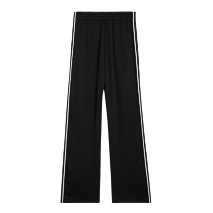 CELINE TRACKSUIT PANTS IN DOUBLE FACE JERSEY BLACK-WHITE