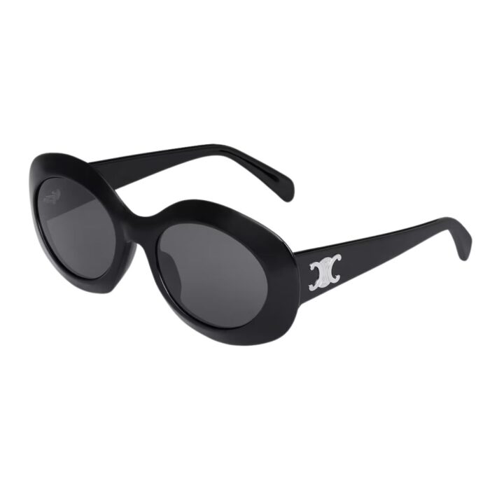 CELINE TRIOMPHE 14 SUNGLASSES IN ACETATE BLACK