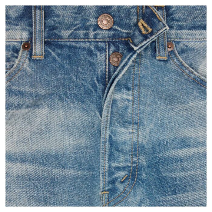 CELINE KURT JEANS IN MORNING LIGHT WASH DENIM