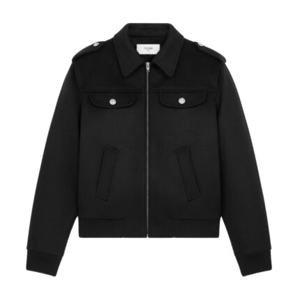 CELINE MILITARY BLOUSON IN CASHMERE CLOTH